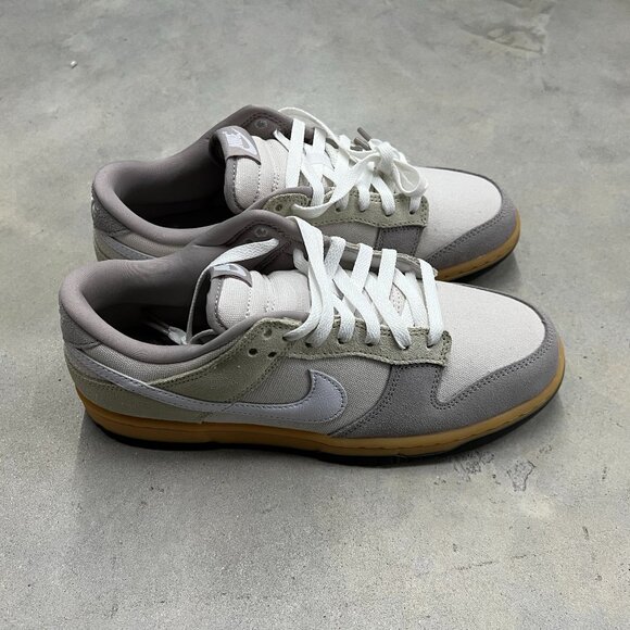 Nike Men's Dunk Low Suede and Canvas Phantom Grey Khaki HV4301 030 - New - Picture 3 of 8